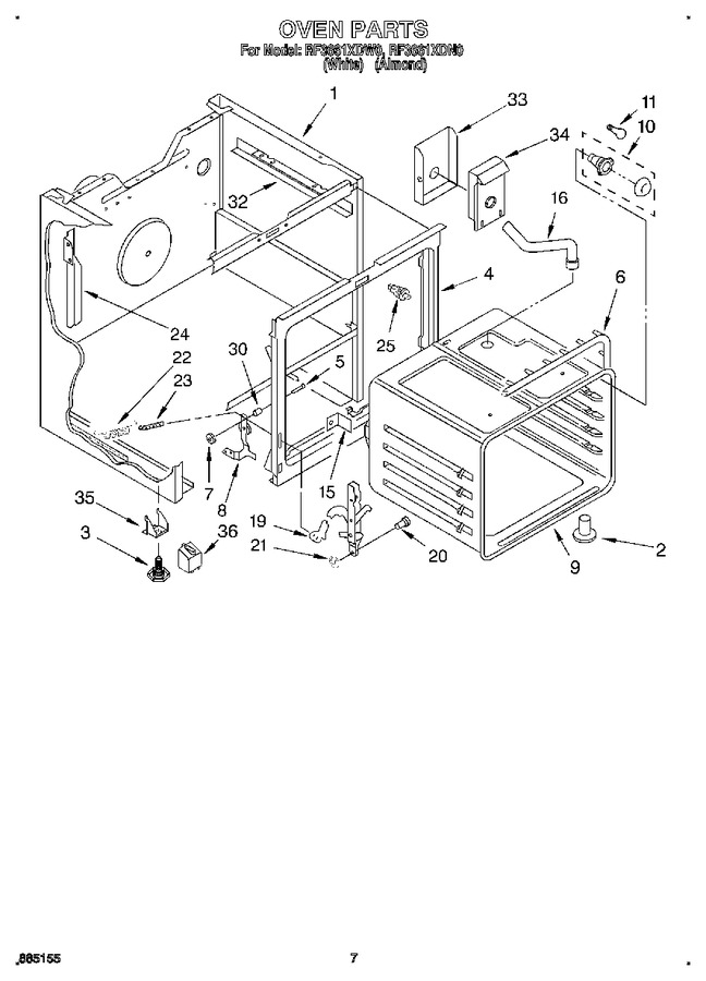 Diagram for RF3661XDW0