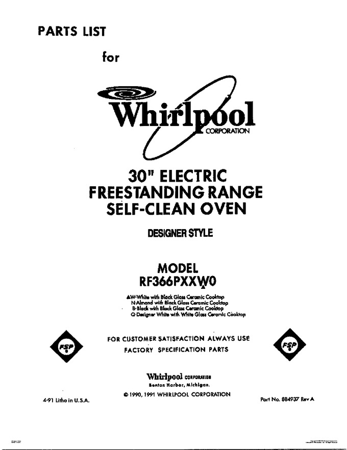Diagram for RF366PXXW0