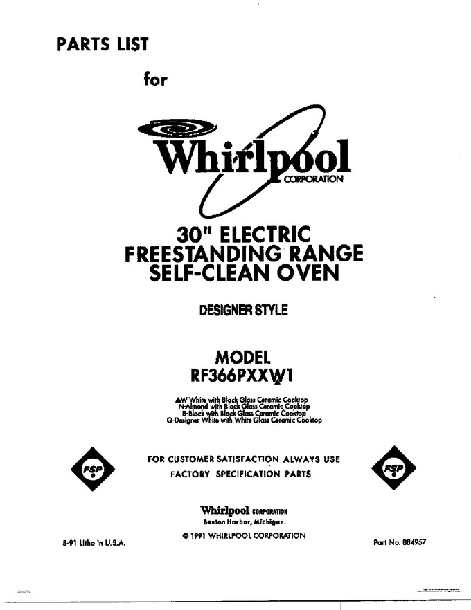 Diagram for RF366PXXW1