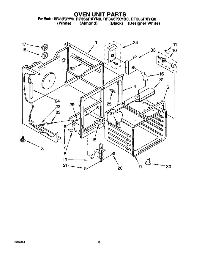 Diagram for RF366PXYW0