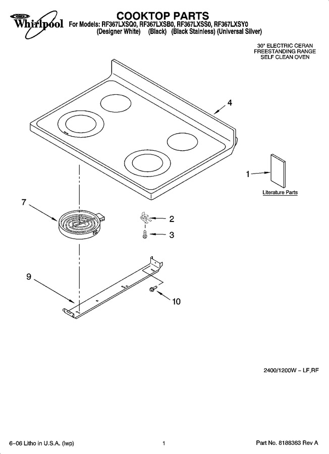 Diagram for RF367LXSB0