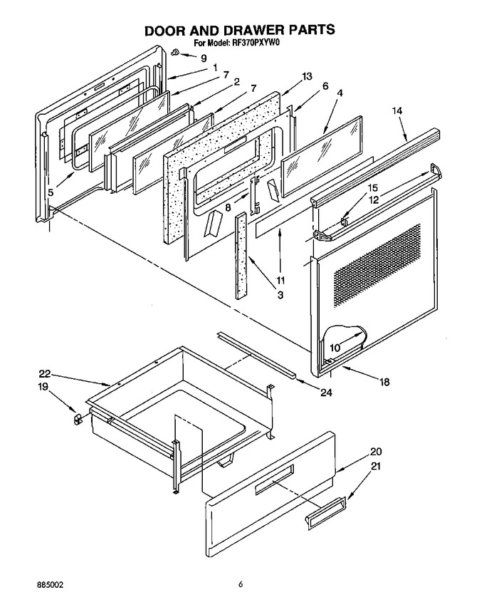 Diagram for RF370PXYW0