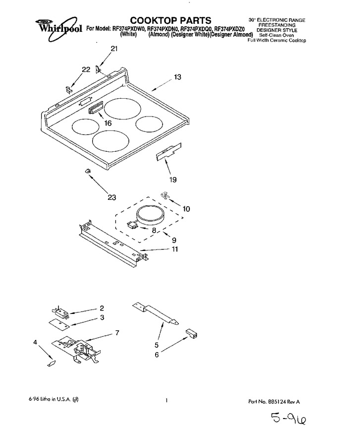 Diagram for RF374PXDZ0