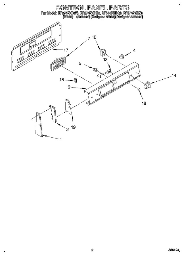 Diagram for RF374PXDW0
