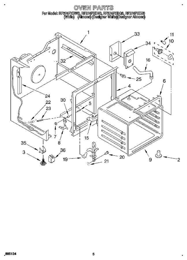 Diagram for RF374PXDW0