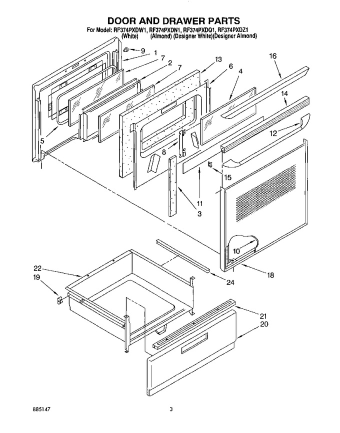 Diagram for RF374PXDW1