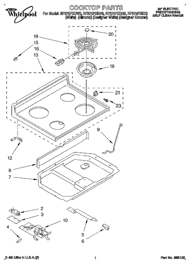Diagram for RF375PXDW0
