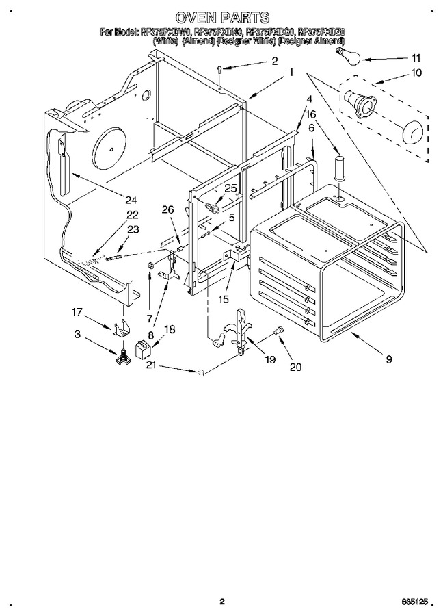 Diagram for RF375PXDW0