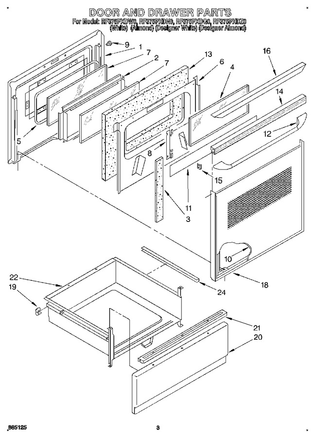 Diagram for RF375PXDZ0