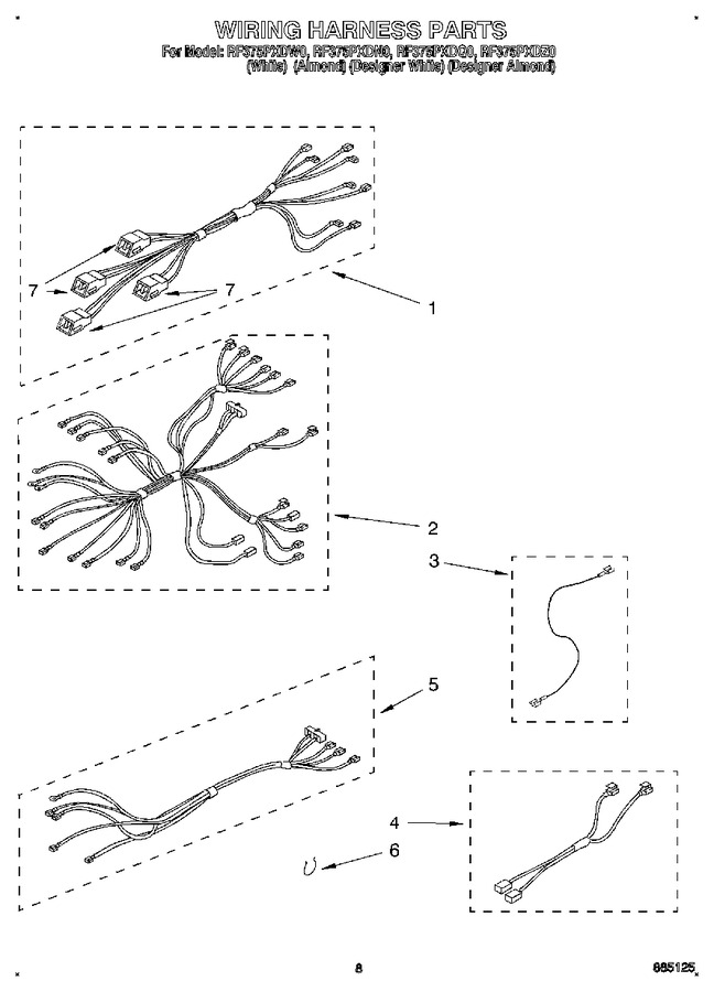 Diagram for RF375PXDW0