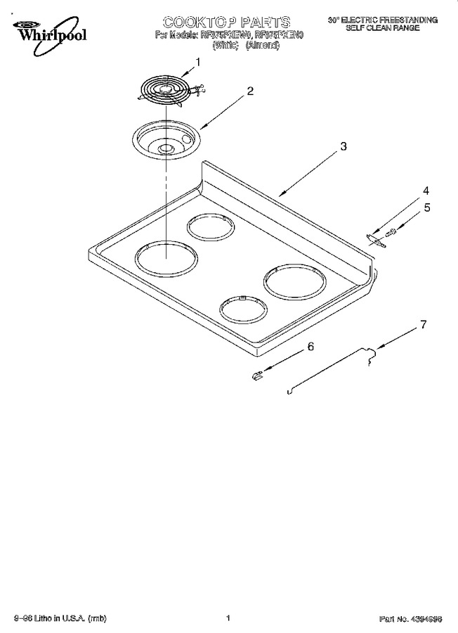 Diagram for RF375PXEW0