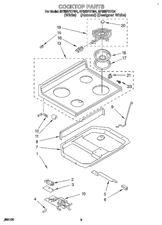 Diagram for RF385PXYW4