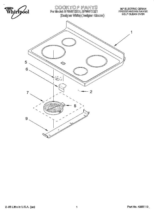 Diagram for RF386PXEZ1