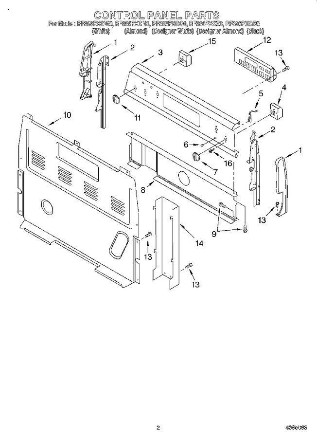 Diagram for RF386PXGZ0