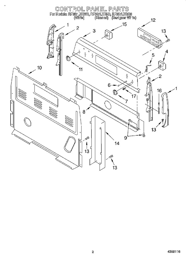 Diagram for RF387LXGW0