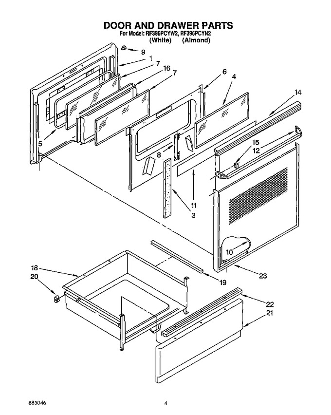 Diagram for RF396PCYW2