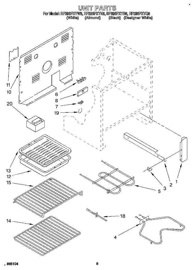 Diagram for RF396PXYB5