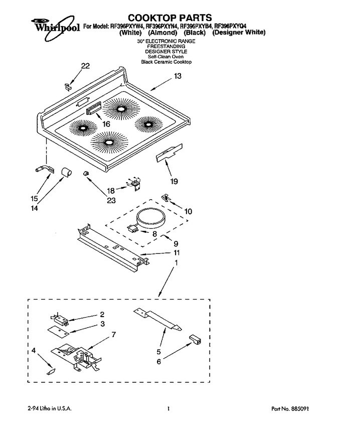 Diagram for RF396PXYW4