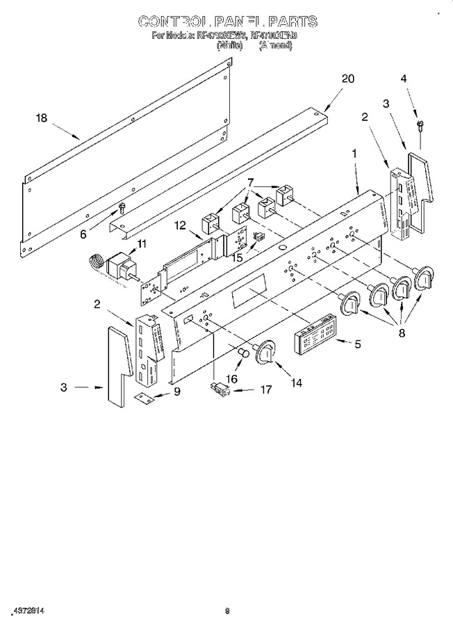 Diagram for RF4700XEW3