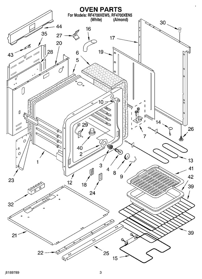 Diagram for RF4700XEW5