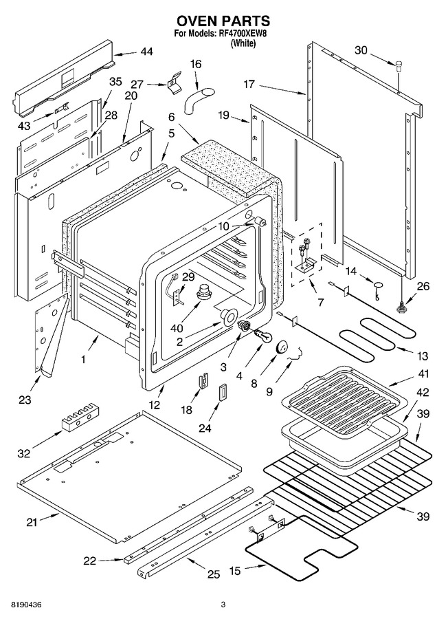 Diagram for RF4700XEW8