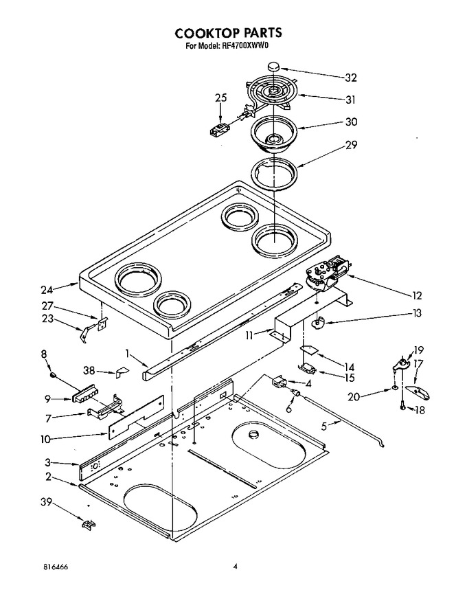 Diagram for RF4700XWW0