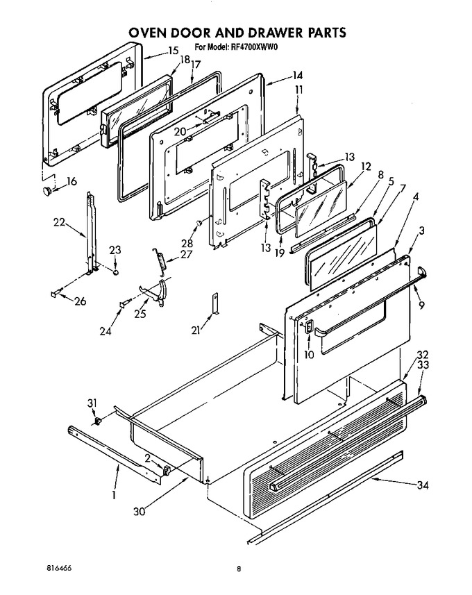 Diagram for RF4700XWW0