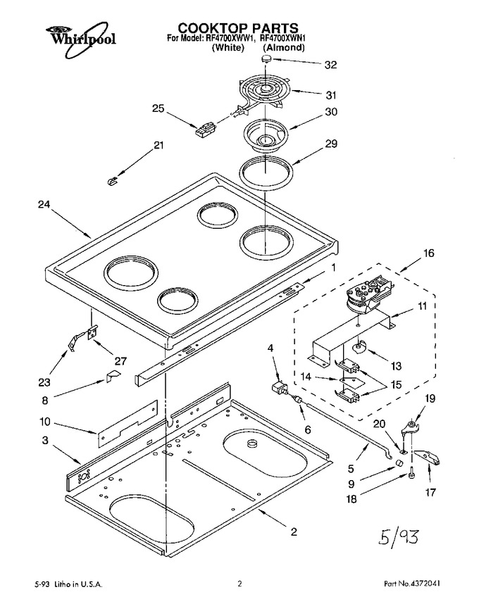 Diagram for RF4700XWN1