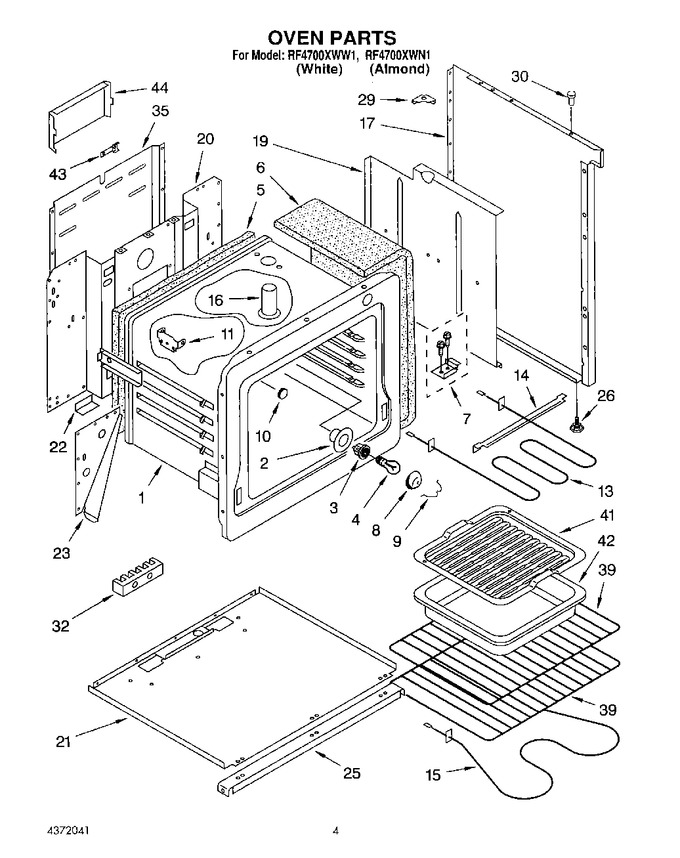 Diagram for RF4700XWN1