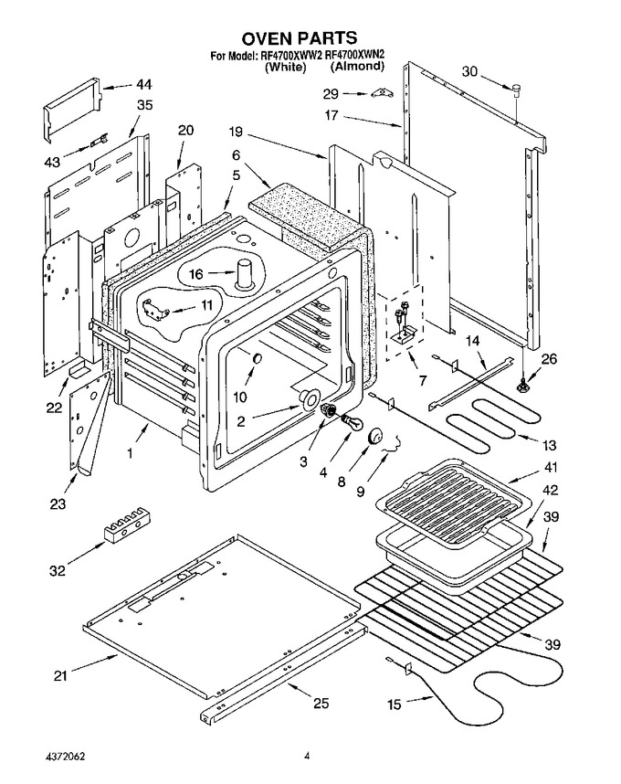 Diagram for RF4700XWW2