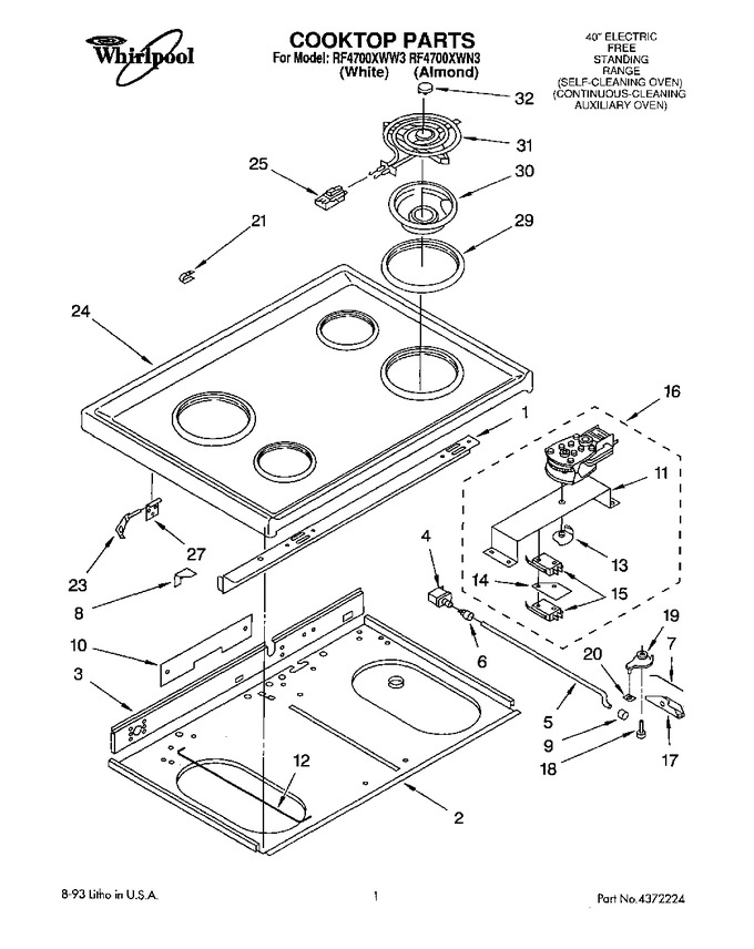 Diagram for RF4700XWW3