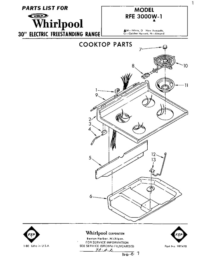 Diagram for RFE3000W1