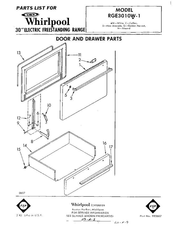 Diagram for RGE3010W1