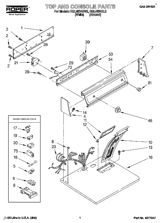 Diagram for RGL4634BW2