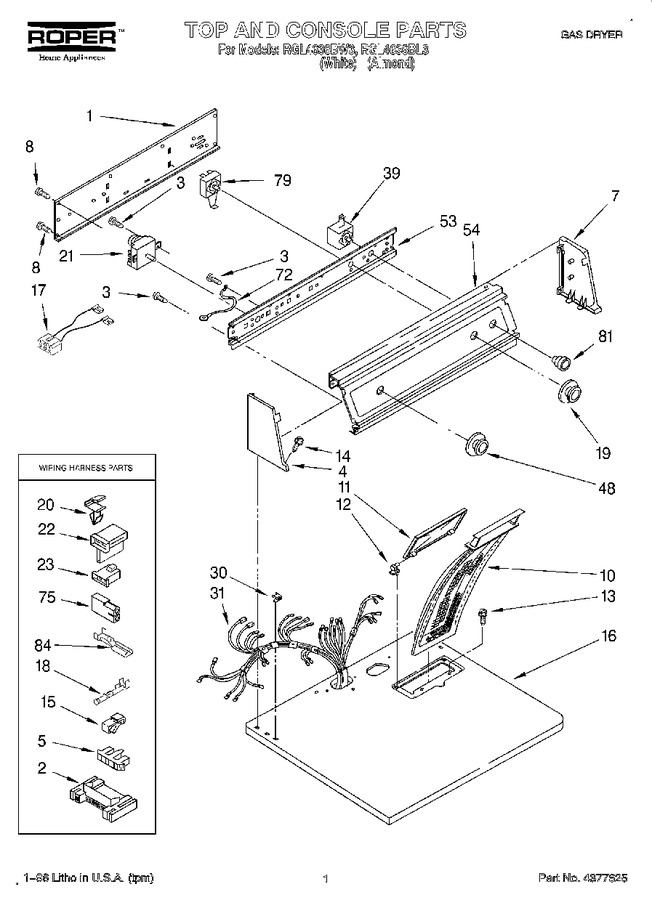 Diagram for RGL4636BW3