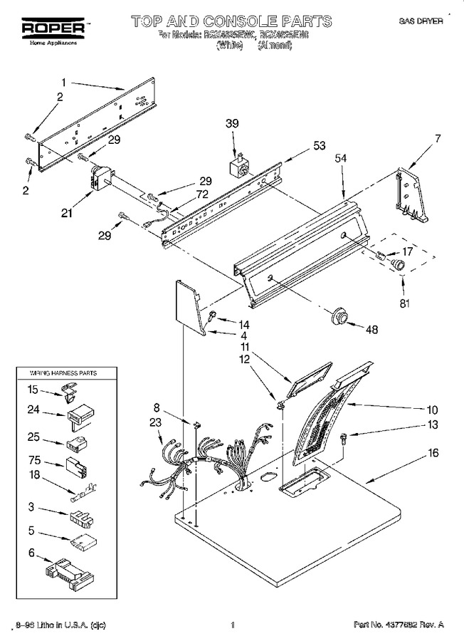 Diagram for RGX4625EN0