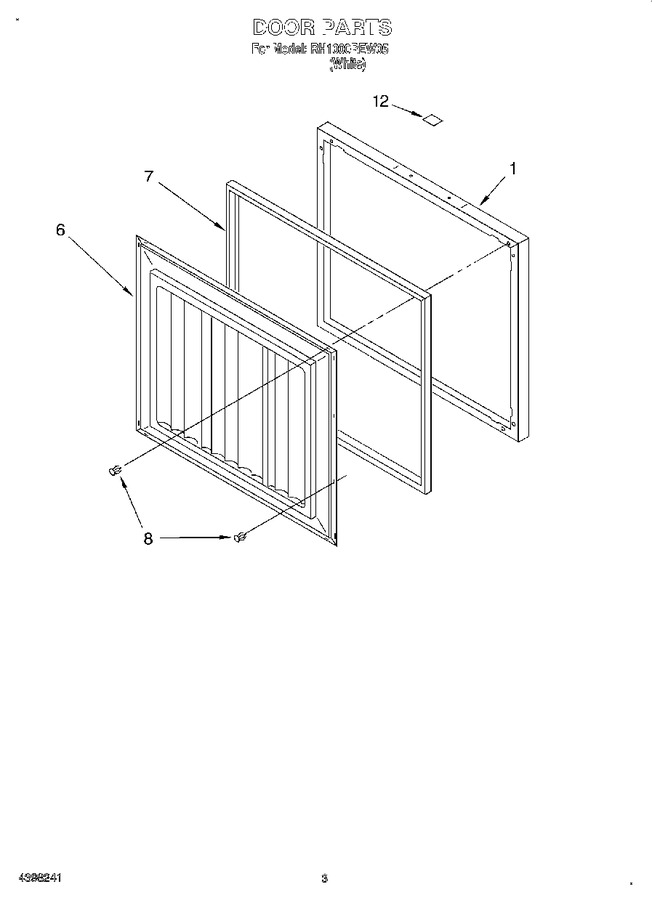 Diagram for RH1000REW05