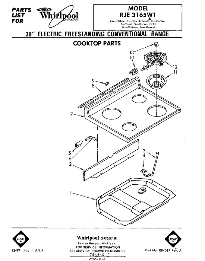 Diagram for RJE3165W1