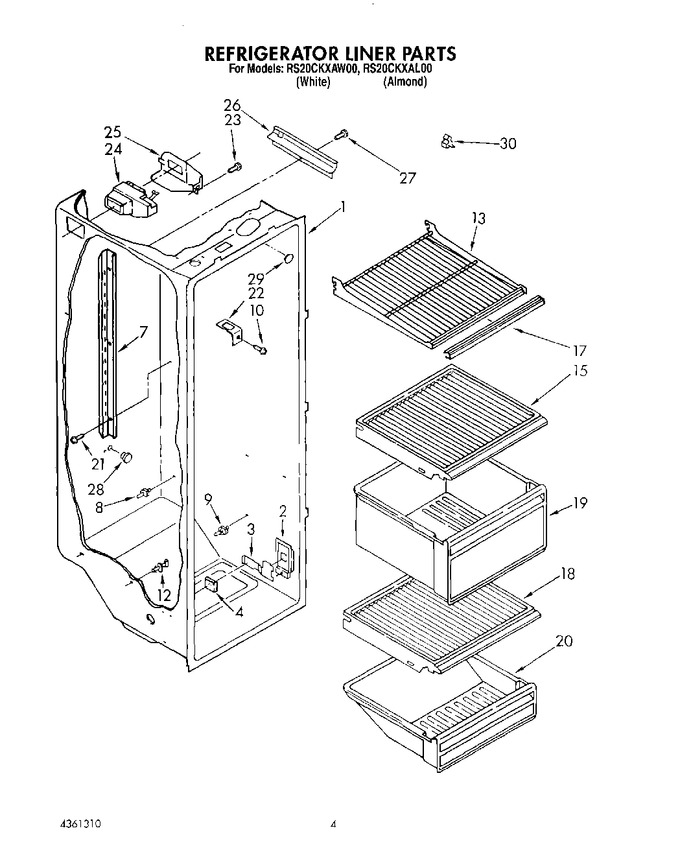 Diagram for RS20CKXAW00