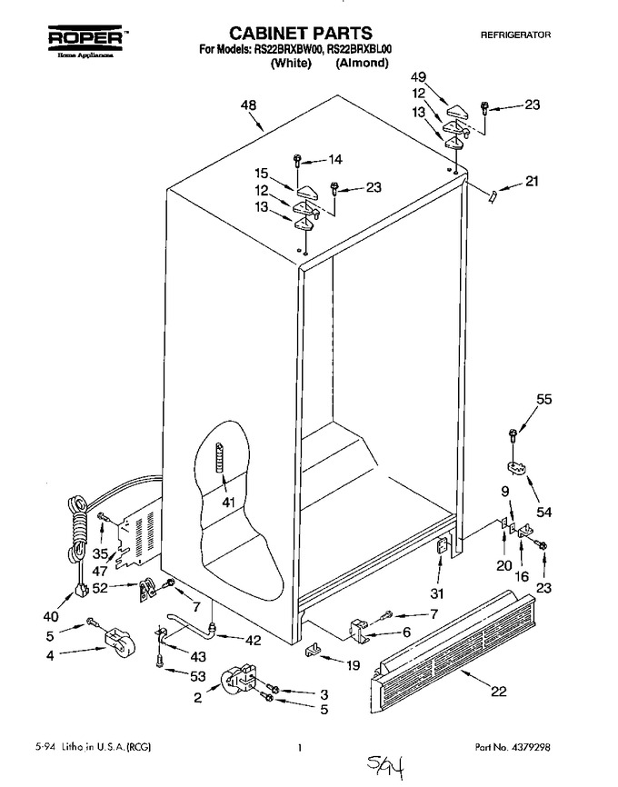 Diagram for RS22BRXBL00