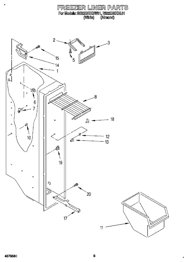 Diagram for RS22BRXBW01