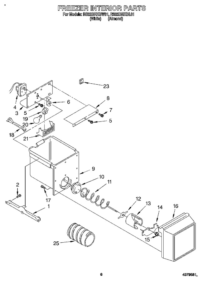 Diagram for RS22BRXBW01