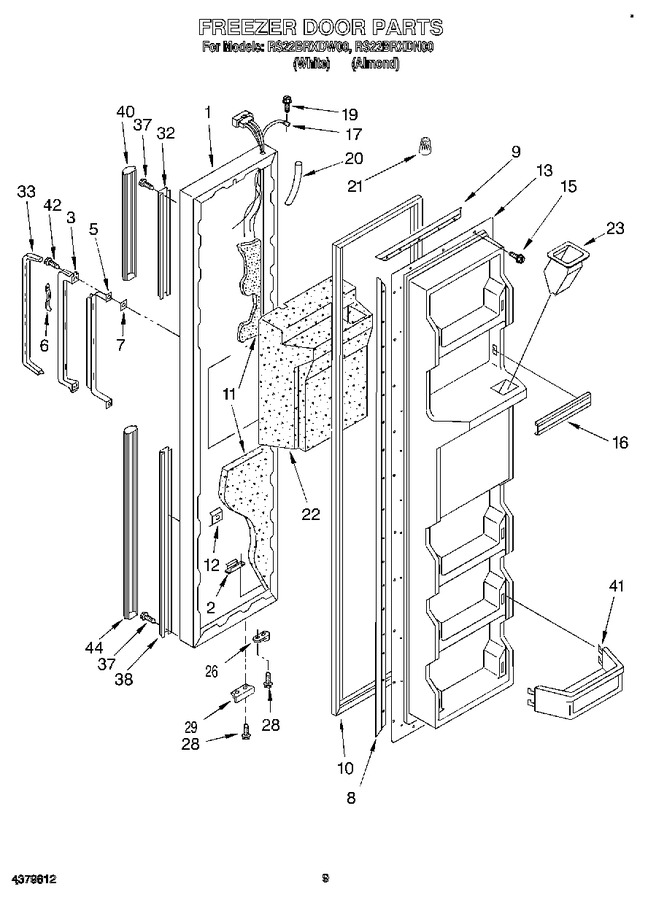 Diagram for RS22BRXDW00