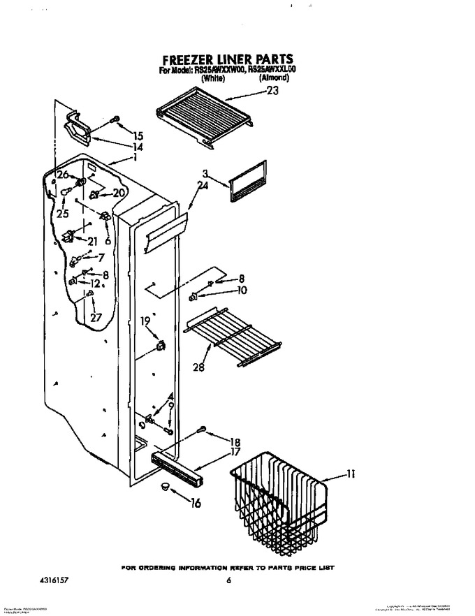 Diagram for RS25AWXXW00