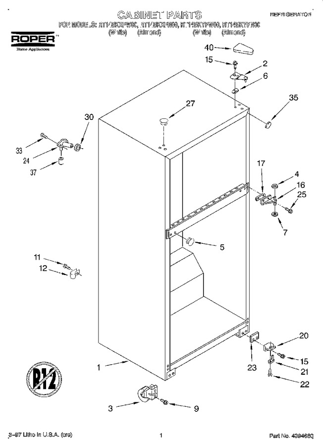 Diagram for RT14BKXFW00