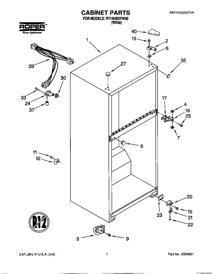Diagram for RT14HBXFW00