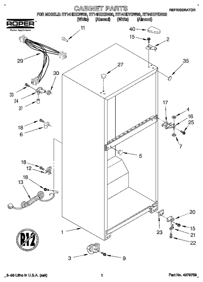 Diagram for RT14HDYDN00