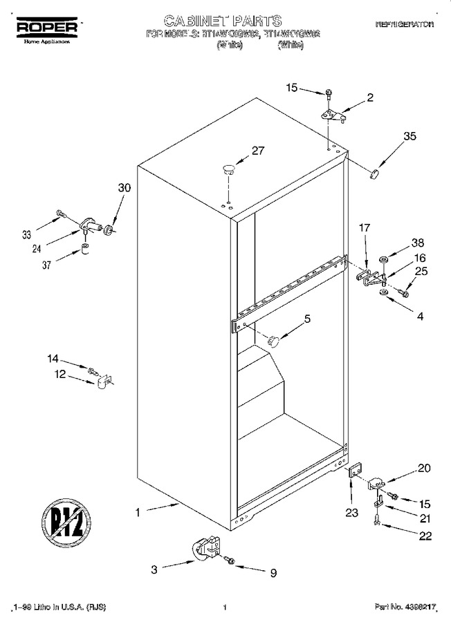 Diagram for RT14WKXGW02