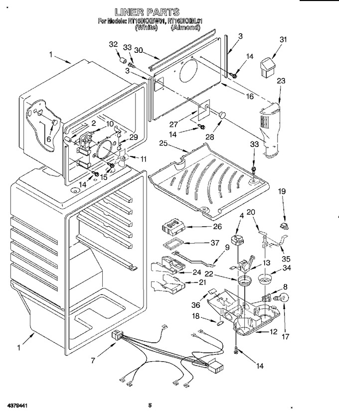 Diagram for RT16DKXBL01