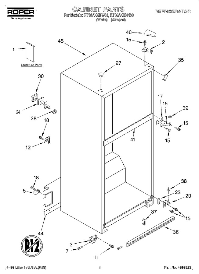 Diagram for RT18AKXHW00